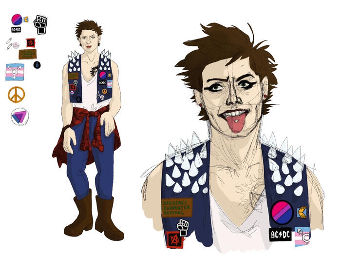 Trans Punk Eyeliner Dean